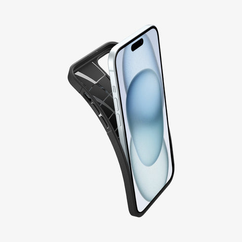 ACS06441 - iPhone 15 Pro Max Case Core Armor in matte black showing the back